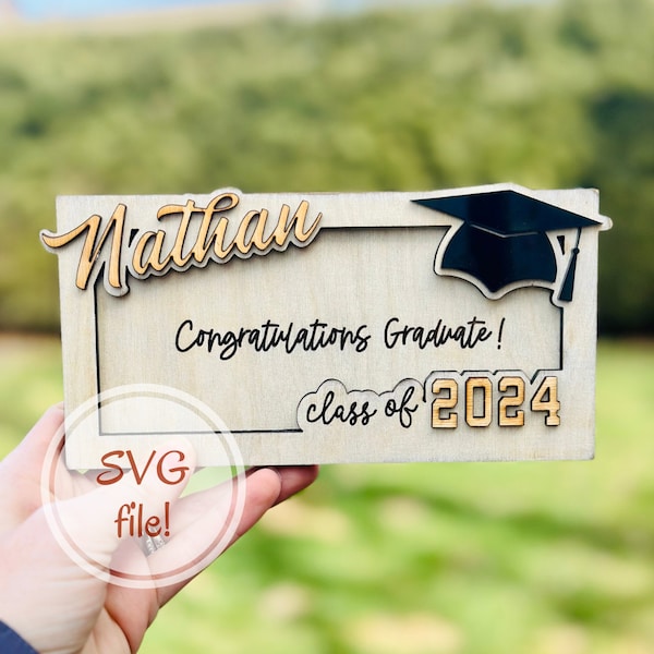 Graduation Money Frame SVG