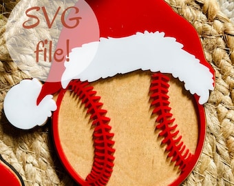 Baseball Ornament SVG