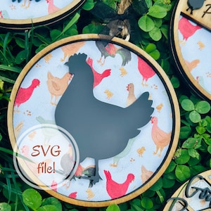 Chicken Ornament SVG