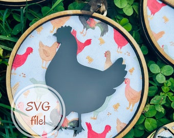 Chicken Ornament SVG