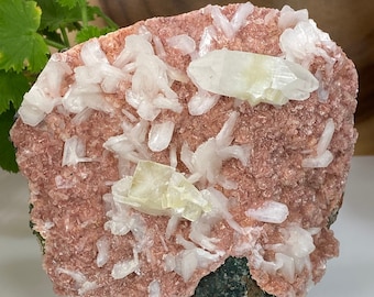 Apophyllite Crystals w/ Stilbite & Heulandite in Matrix from Nashik, India - Natural Majestic Zeolite Display Piece Perfect for Collections