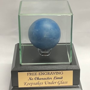 Lacrosse Ball Vitrine: Mahagoni oder schwarz mit Holzsockel Bild 1