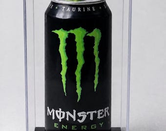 Gepersonaliseerde acrylvitrine voor bier- of frisdrankblikje voor een groot blikje van 16 oz. Gratis gravure