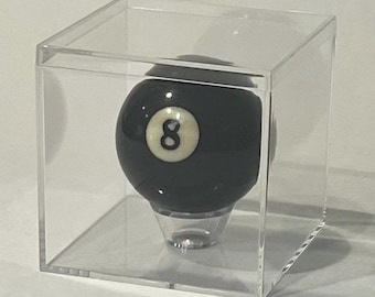 Vitrine acrylique personnalisée pour boules de billard : support personnalisé.