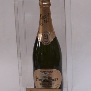 Champagne bottle display case sale