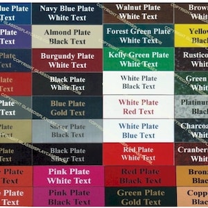 Custom Personalized Engraved 16x7 Inch Plastic Name Plate Nameplate Plaque Tag Sign Label. Other Sizes Available. Free Shipping.