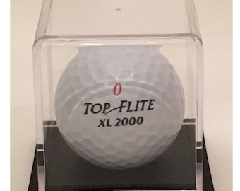 Acrylic Golf Ball Display Case: Hole in One Award, Free Engraved Name Plate