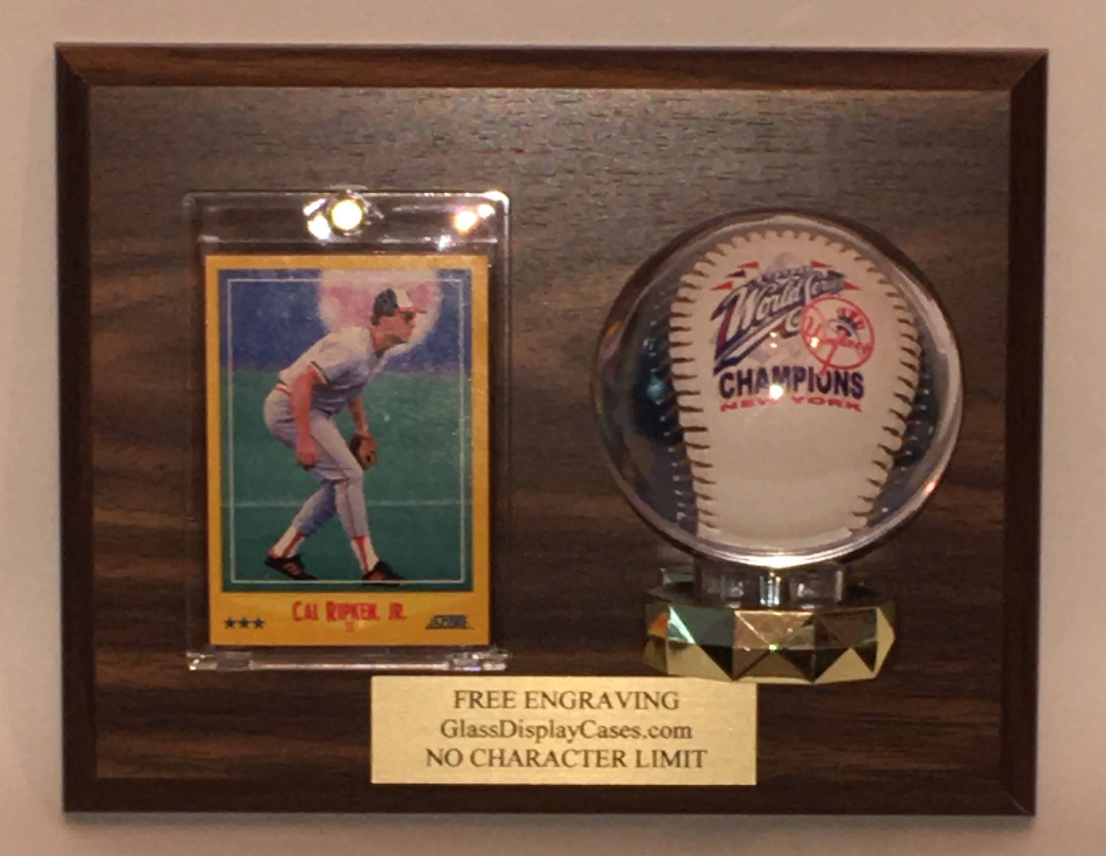 Baseball & Trading Card Personalized Wall Mount Wood and Etsy