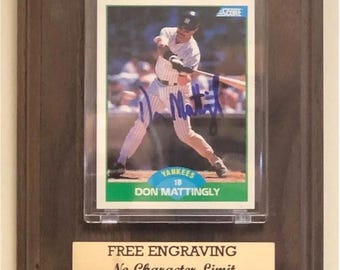 Baseball Trading Card-vitrine: houten plaat met walnootafwerking