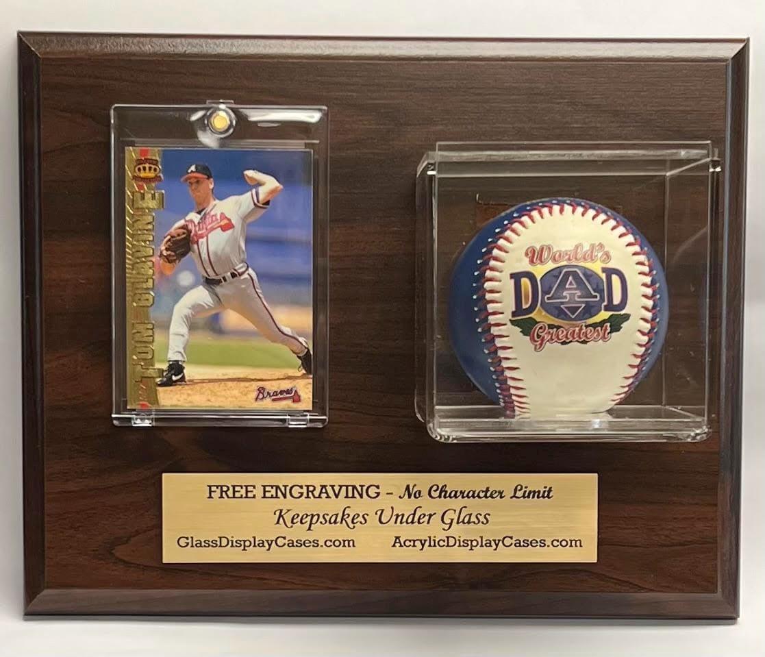 Baseball Holder Display Case With Plaque - Etsy Baseball Holder Display Case With Plaque - Etsy