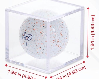 Vitrine acrylique pour balles de golf | Prix Trou d'un coup avec plaque gravée gratuite | Porte-balles de taille réglementaire PGA