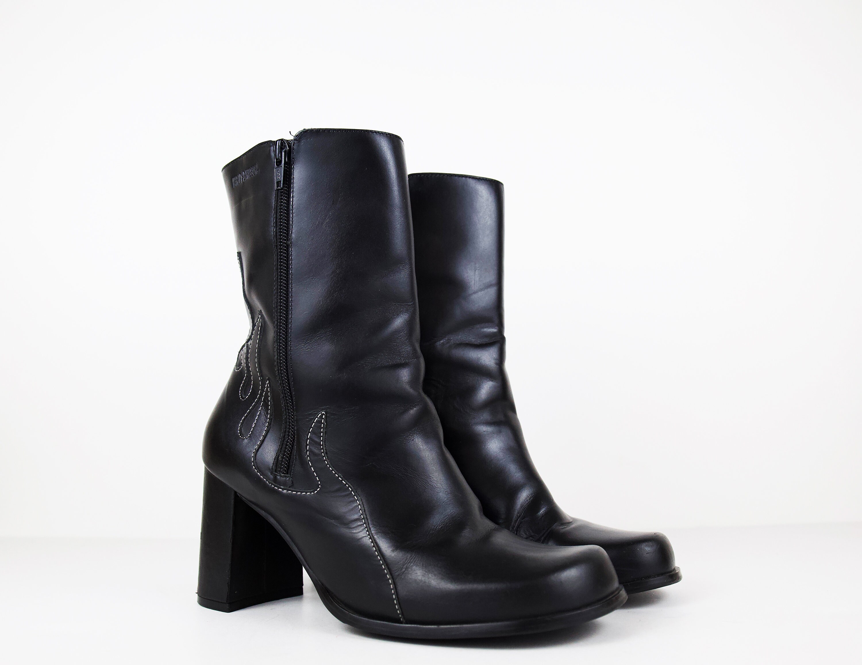 harley davidson flame boots