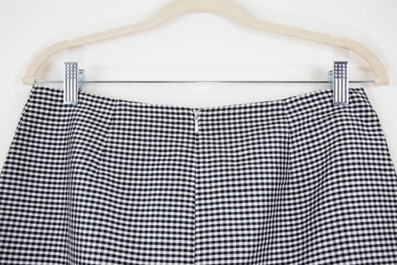 Sale/Vintage Oscar De La Renta Silk Gingham Skirt… - image 7