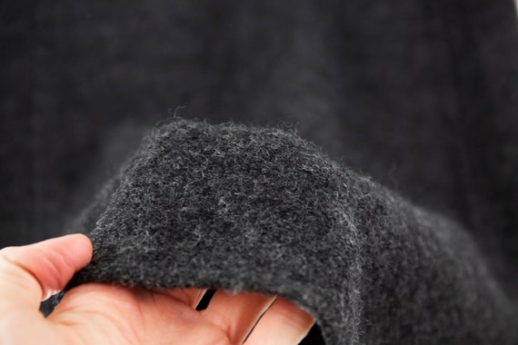 Vintage DKNY Minimalist Grey Felted Wool Sleevele… - image 4