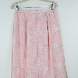 SALE/Vintage Pink Pastel Midi Graphic Print Skirt size 29/30 image 2
