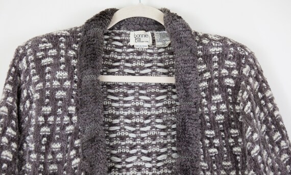 Vintage RARE Avant Garde Grey Chenille Woven Over… - image 4