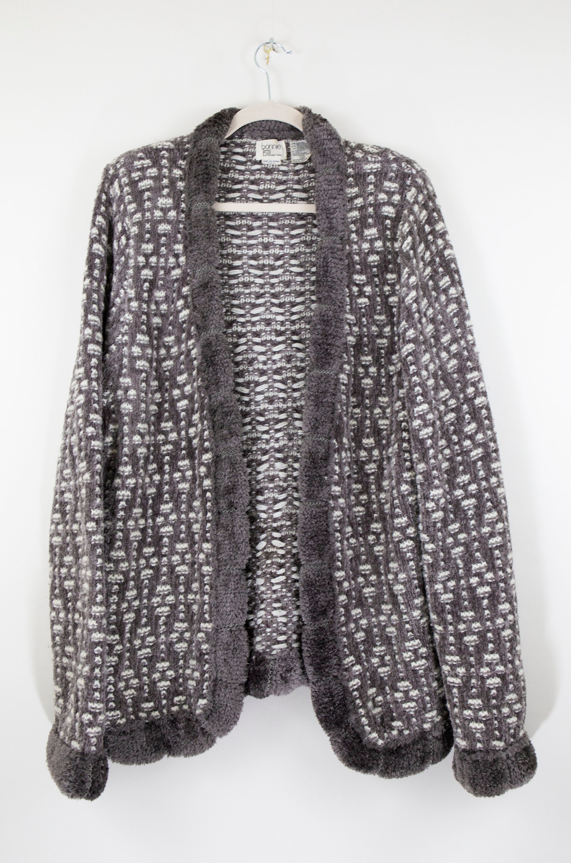 Gray chenille cardigan 2025
