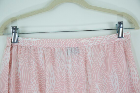 SALE/Vintage Pink Pastel Midi Graphic Print Skirt… - image 8