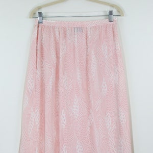 SALE/Vintage Pink Pastel Midi Graphic Print Skirt size 29/30 image 3