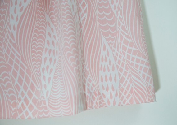SALE/Vintage Pink Pastel Midi Graphic Print Skirt… - image 5