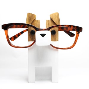 Jack Russell Terrier Wearing Eyeglasses Stand / Glasses Holder