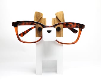 Jack Russell Terrier Wearing Eyeglasses Stand / Glasses Holder