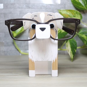 Australian Shepherd Dog Eyeglass Stand / Glasses Holder