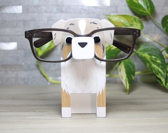 Australian Shepherd Dog Eyeglass Stand / Glasses Holder