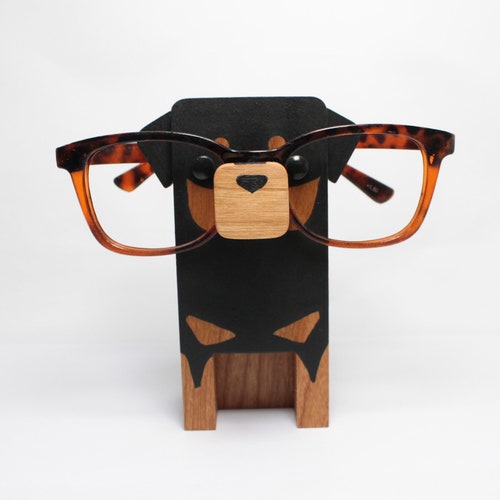 Dog Wearing Eyeglasses Stand / Glasses Holder / Eyeglass Art / Etsy