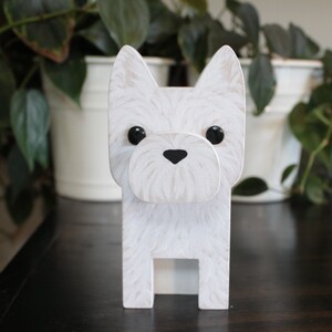 West Highland Terrier Dog Eyeglass Stand / Westie Glasses Holder image 3