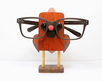 Red Cardinal Bird Eyeglass Stand | Glasses Holder | Ornament | Gift