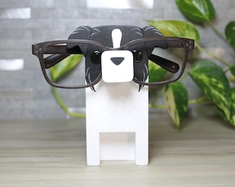 Border Collie Dog Eyeglass Stand / Glasses Holder