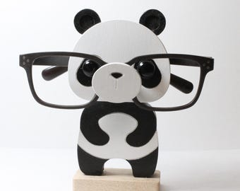 Panda Bear Eyeglass Stand / Glasses Holder / Kawaii Desk Decor