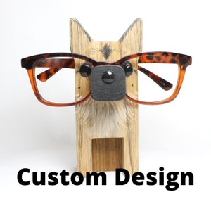 German Shepherd Eyeglass Stand / Glasses Holder Sending a Picture