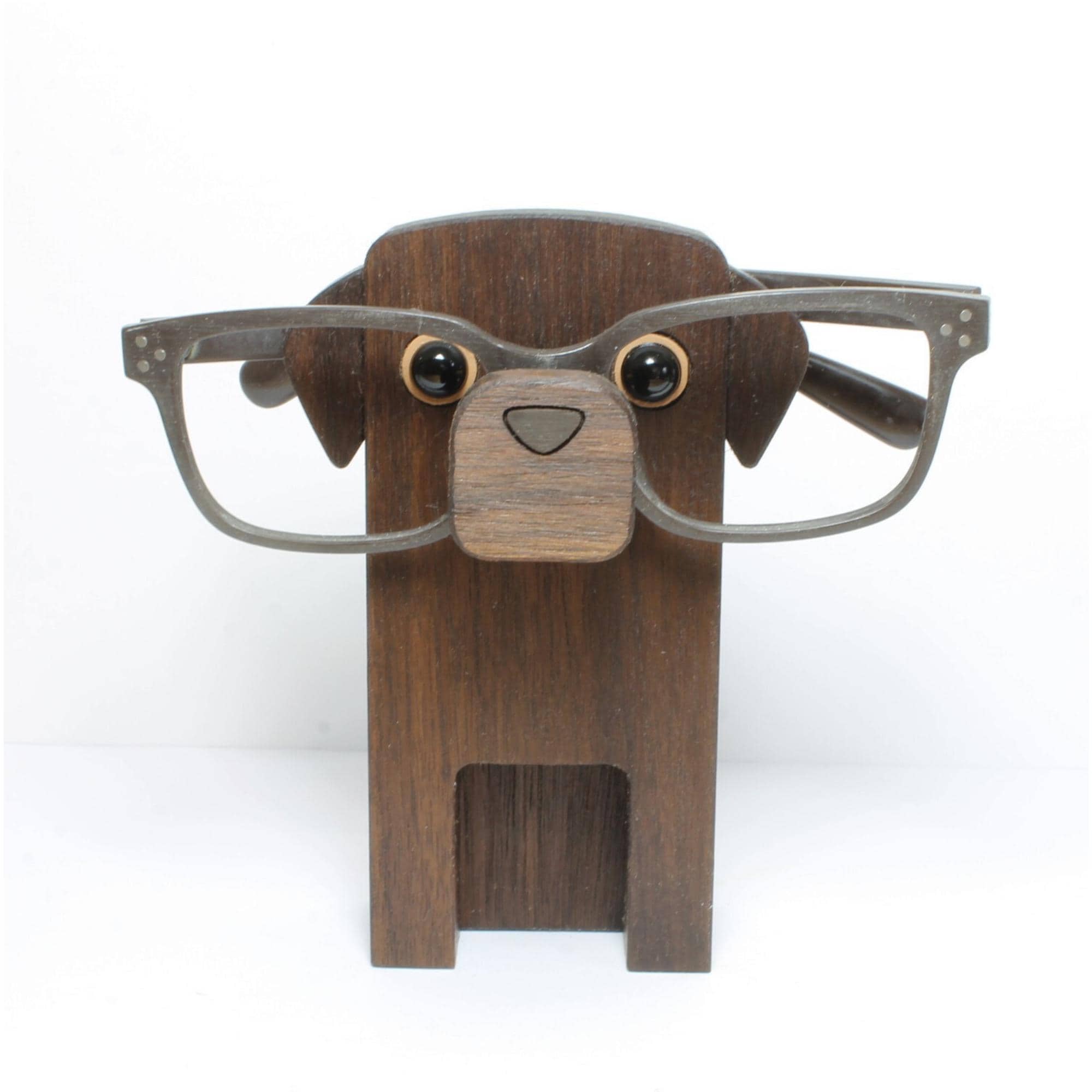 Chocolate Labrador Retriever Dog Eyeglass Stand / Brown Lab Glasses Holder