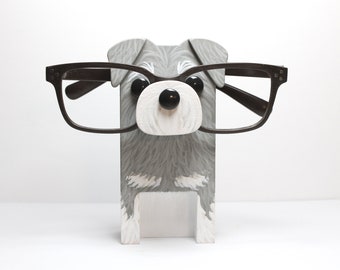 Schnauzer Dog Eyeglass Stand / Glasses Holder