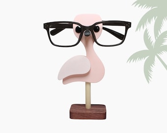 Pink Flamingo Bird Eyeglass Stand | Glasses Holder | Ornament | Gift