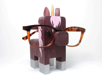 Unicorn Wearing Eyeglasses Stand / Glasses Holder