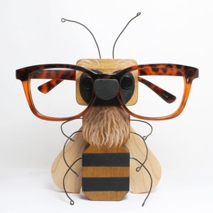 Honeybee Eyeglass Stand / Glasses Holder / Beekeeper Gift / Honey Bee