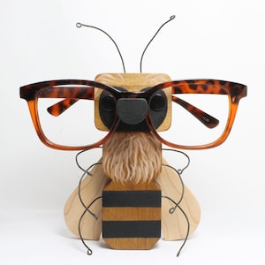 Honeybee Eyeglass Stand / Beekeeper Bee Keeping Gift / Honey Bee Ornament