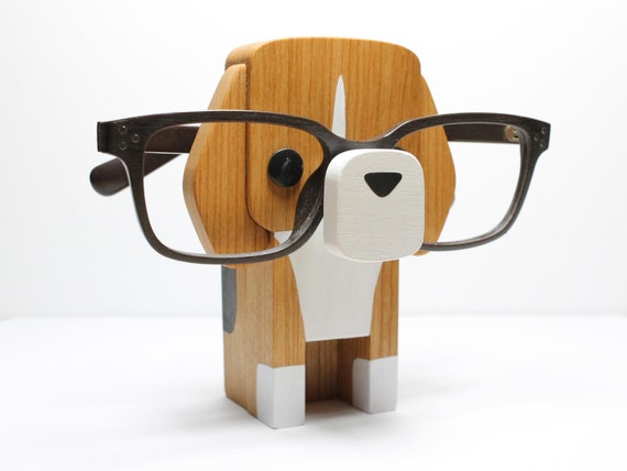 Hand-Painted Dog Eyeglass Holder Display Stand