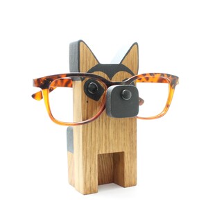 German Shepherd Eyeglass Stand / Glasses Holder Option 3