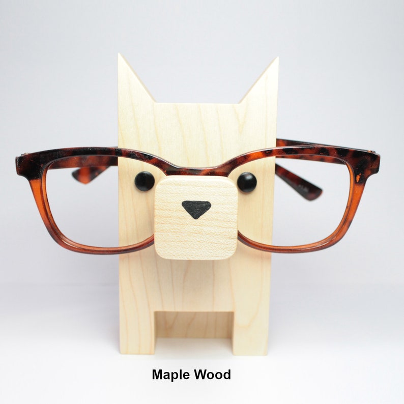 Dog Wearing Eyeglasses Stand / Glasses Holder / Eyeglass Art / Etsy