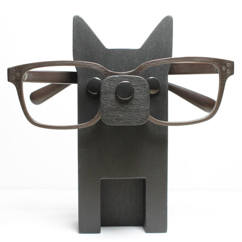 German Shepherd Eyeglass Stand / Glasses Holder Black