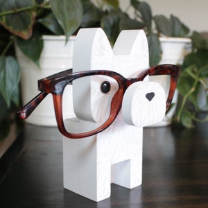 West Highland Terrier Dog Eyeglass Stand / Westie Glasses Holder image 2