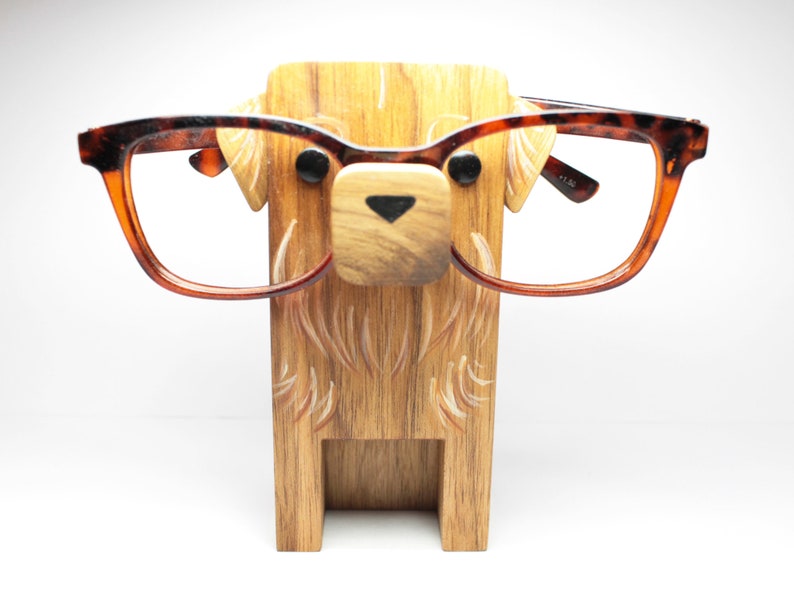 Golden Retriever Dog Eyeglass Stand / Glasses Holder image 1