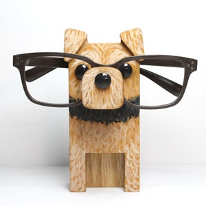 Airedale Terrier Dog Eyeglass Stand / Glasses Holder