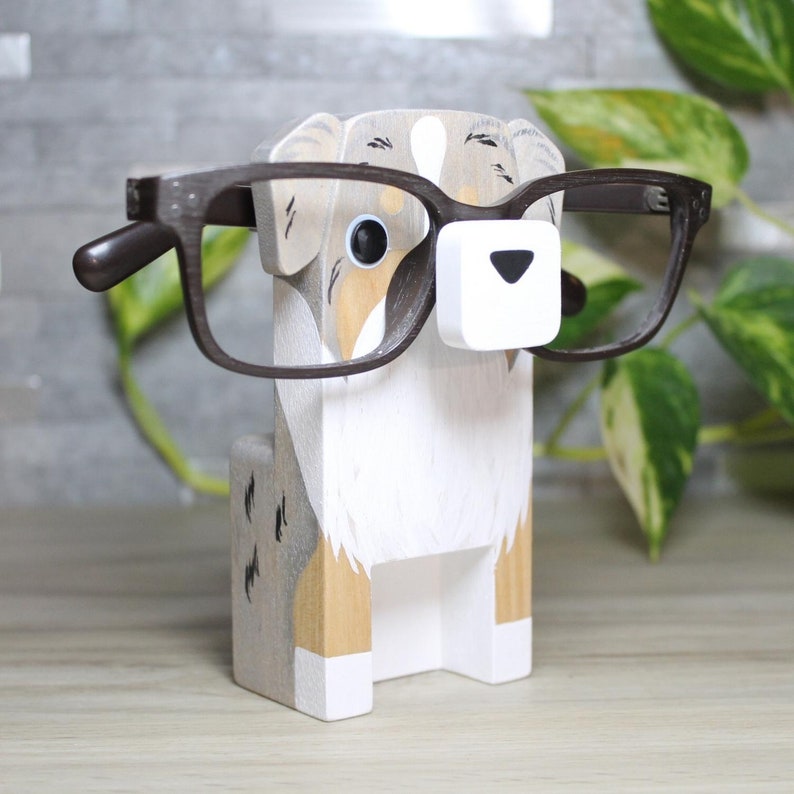 Australian Shepherd Gift Eyeglass Stand Aussie Ornament Memorial Gift