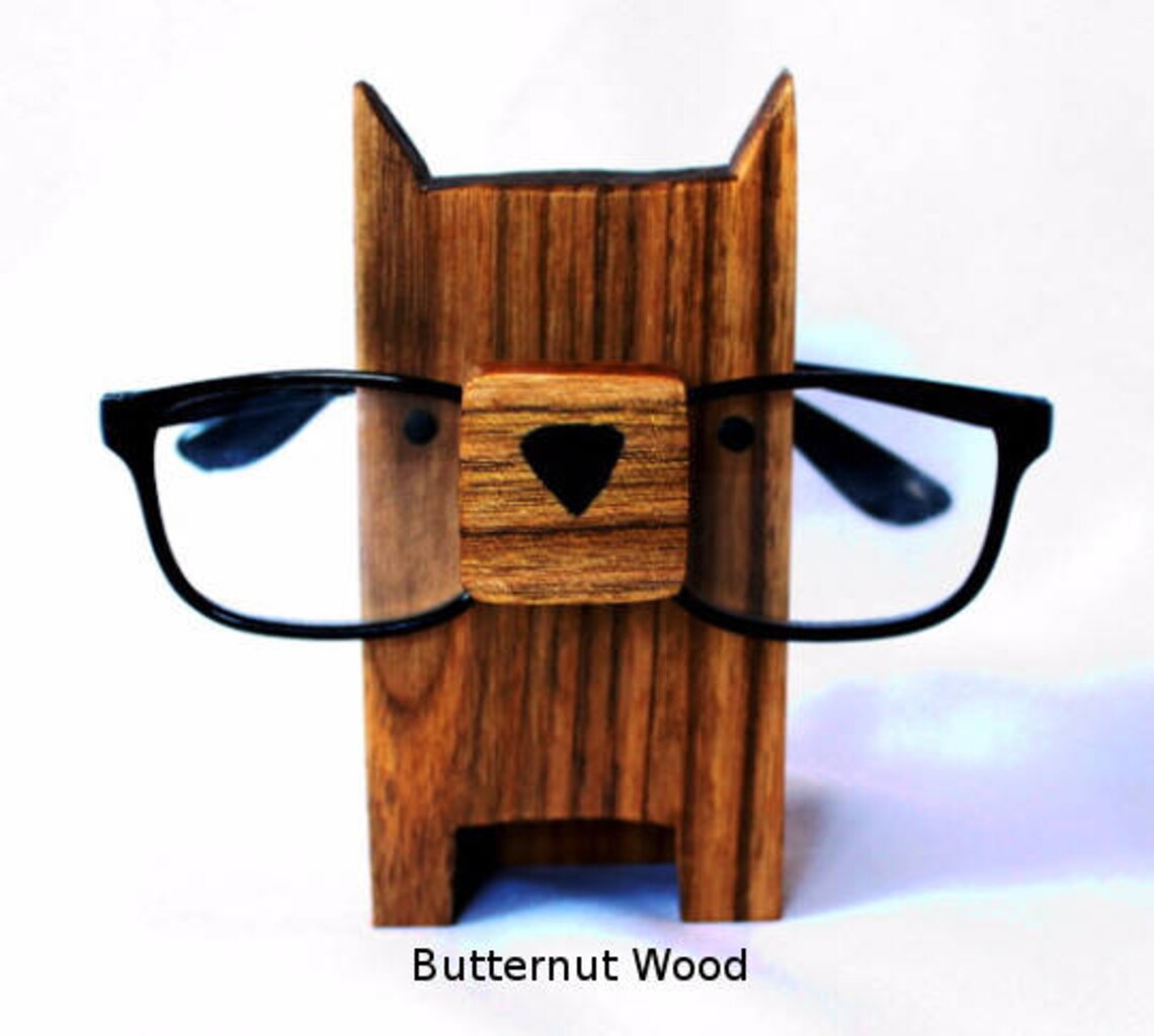 Dog Wearing Eyeglasses Stand / Glasses Holder / Eyeglass Art / Etsy