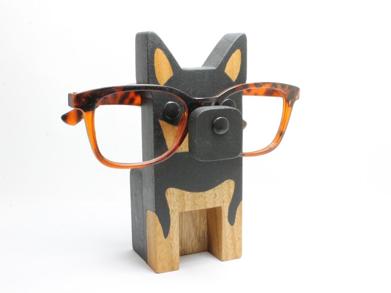 German Shepherd Eyeglass Stand / Glasses Holder Option 2